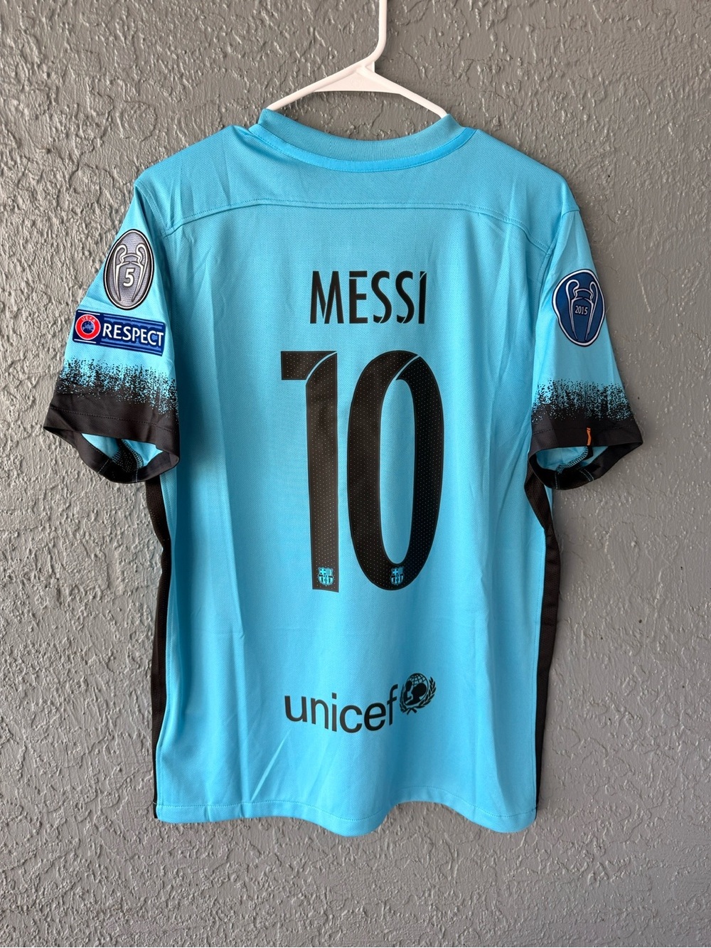 Barcelona Messi 2015/16 Blue Soccer Jersey Men